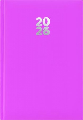 Naptár, tervező, A5, napi, DAYLINER, "Pannon", fuchsia