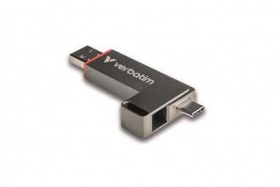 Pendrive, 1TB, USB-A/C 3.2 Gen1, VERBATIM "Dual QuickStick", fekete