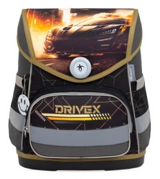 Iskolatáska, mágneszárral, BELMIL "Compact Drivex", versenyautó