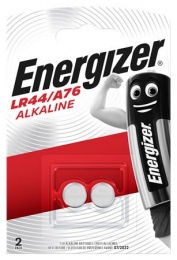 Gombelem, LR44 / A76, 2 db, ENERGIZER