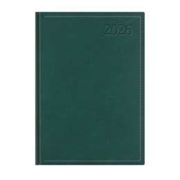 Naptár, tervező, B5, napi, TOPTIMER "Traditional", zöld