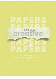 Füzet, tűzött, A4, vonalas, 80 lap, SHKOLYARYK "Notes Creative", vegyes