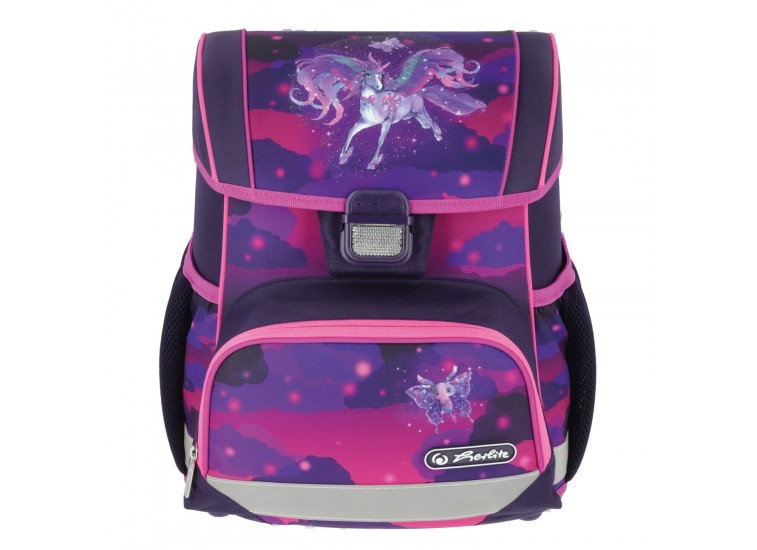 Herlitz alsós merevfalú ergonomikus iskolatáska Loop üres Unicorn